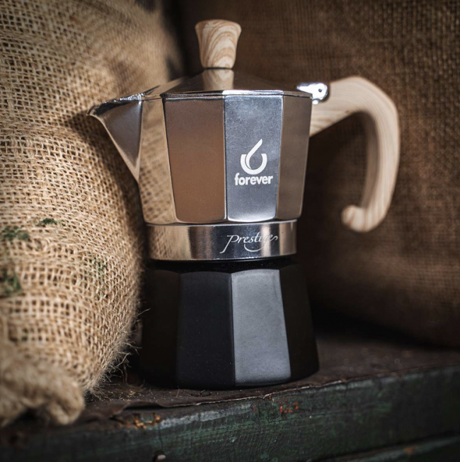Caffettiera Forever Miss Moka Prestige 6 tazze Woody - immagine 2