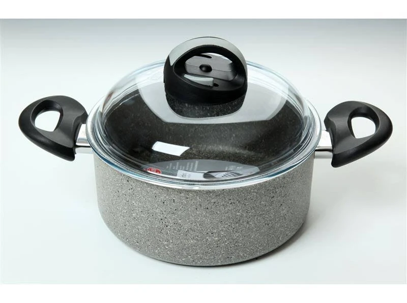BALLARINI CASSERUOLA 2 MANICI mod. CORTINA ECO GRANITIUM - immagine 4