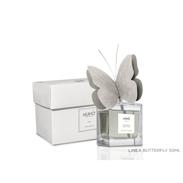 PROFUMATORE D'AMBIENTE BUTTERFLY DIFFUSER COTONE E VANIGLIA 50ML