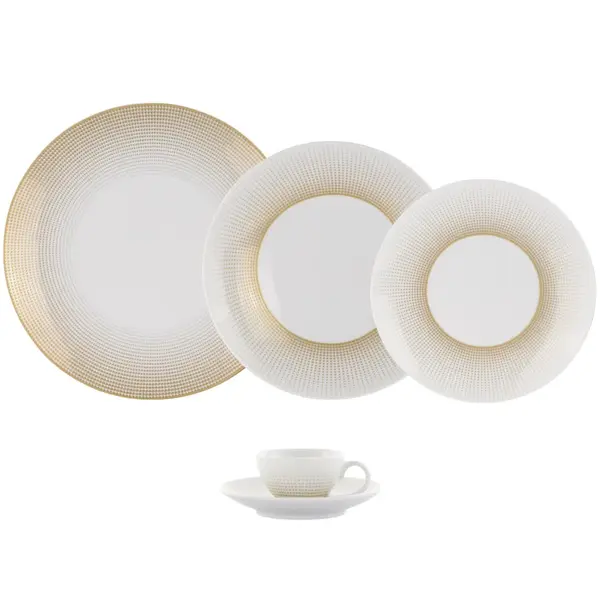 WEISSESTAL- Servizio completo piatti -Vintage Gold - Luce